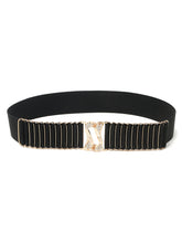 Load image into Gallery viewer, Women&#39;s Classic 1 Inch Black Waist Belt
