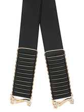 Load image into Gallery viewer, Women&#39;s Classic 1 Inch Black Waist Belt
