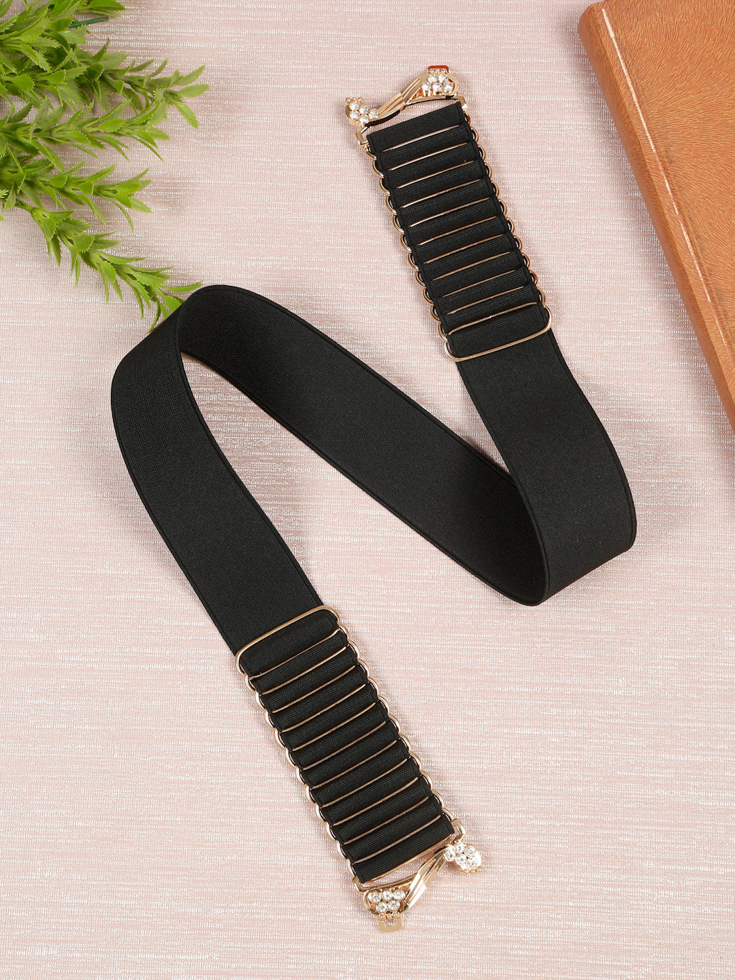 Women's Classic 1 Inch Black Waist Belt