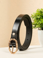 Load image into Gallery viewer, Women's Elegant Black Leather 15mm Belt

