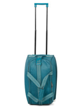 Load image into Gallery viewer, Teal Printed Small Duffel Trolley Bag
