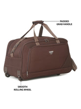 Load image into Gallery viewer, Brown Printed Small Duffel Bag- Clearance sale
