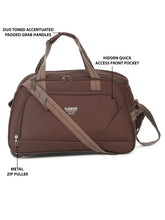 Load image into Gallery viewer, Brown Printed Large Duffel Bag
