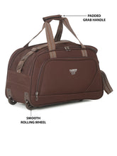 Load image into Gallery viewer, Brown Printed Large Duffel Bag
