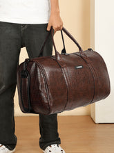 Load image into Gallery viewer, Teakwood Brown Unisex Duffle Bag – Stylish &amp; Spacious Travel Bag for Gym, Weekend Getaways, Business Trips &amp; Everyday Use
