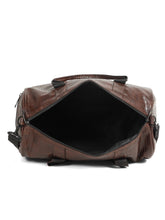 Load image into Gallery viewer, Teakwood Brown Unisex Duffle Bag – Stylish &amp; Spacious Travel Bag for Gym, Weekend Getaways, Business Trips &amp; Everyday Use
