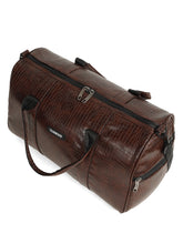Load image into Gallery viewer, Teakwood Brown Unisex Duffle Bag – Stylish &amp; Spacious Travel Bag for Gym, Weekend Getaways, Business Trips &amp; Everyday Use
