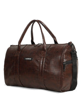 Load image into Gallery viewer, Teakwood Brown Unisex Duffle Bag – Stylish &amp; Spacious Travel Bag for Gym, Weekend Getaways, Business Trips &amp; Everyday Use
