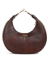 Load image into Gallery viewer, Women Brown leather shoulder bag
