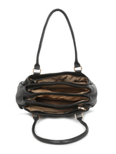 Load image into Gallery viewer, Women Black Leather Handheld bag
