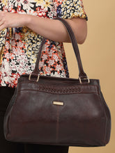 Load image into Gallery viewer, Women Brown Leather Handheld bag
