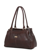 Load image into Gallery viewer, Women Brown Leather Handheld bag
