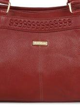 Load image into Gallery viewer, Women Red Leather Handheld bag
