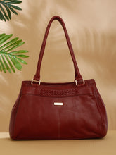 Load image into Gallery viewer, Women Red Leather Handheld bag

