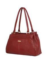 Load image into Gallery viewer, Women Red Leather Handheld bag
