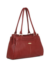 Load image into Gallery viewer, Women Red Leather Handheld bag
