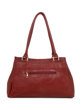 Load image into Gallery viewer, Women Red Leather Handheld bag
