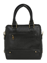 Load image into Gallery viewer, Women Leather Black Structured Handheld Bag
