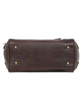Load image into Gallery viewer, Women Leather Brown Structured Handheld Bag
