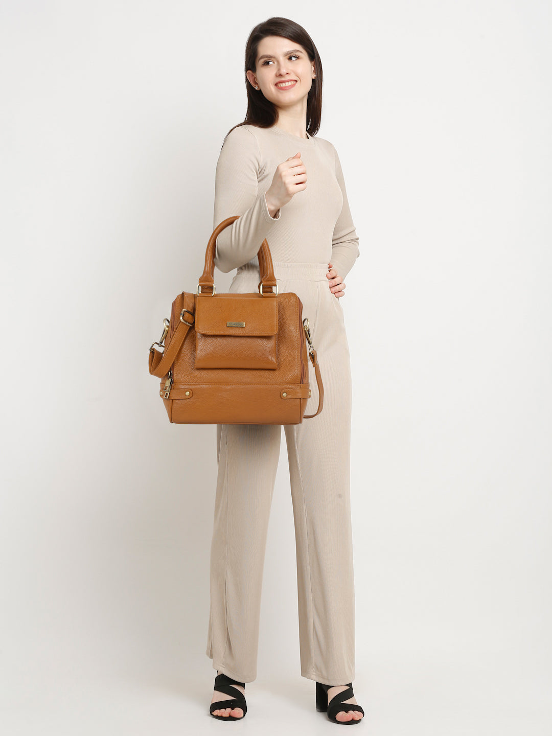 Mango Leather Handheld Bag Teakwood Leathers