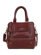 Load image into Gallery viewer, Women Leather Red Structured Handheld Bag
