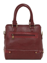 Load image into Gallery viewer, Women Leather Red Structured Handheld Bag
