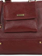 Load image into Gallery viewer, Women Leather Red Structured Handheld Bag
