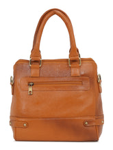 Load image into Gallery viewer, Women Leather Tan Structured Handheld Bag
