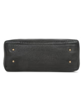 Load image into Gallery viewer, Women BlackTexture Leather Handheld Bag
