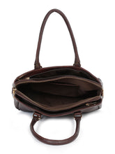 Load image into Gallery viewer, Women Brown Texture Leather Handheld Bag
