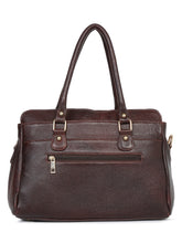 Load image into Gallery viewer, Women Brown Texture Leather Handheld Bag
