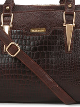 Load image into Gallery viewer, Women Brown Texture Leather Handheld Bag
