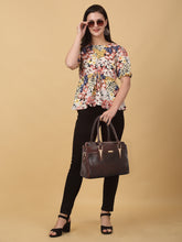 Load image into Gallery viewer, Women Brown Texture Leather Handheld Bag

