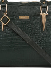 Load image into Gallery viewer, Women green Texture Leather Handheld Bag
