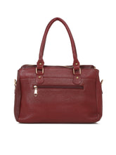 Load image into Gallery viewer, Women Red Texture Leather Handheld Bag
