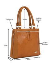 Load image into Gallery viewer, Women Mango Texture Leather Structured Handheld Bag
