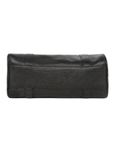 Load image into Gallery viewer, Women Black Texture Leather Structured Bag
