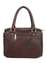 Load image into Gallery viewer, Women Brown Texture Leather Structured Bag
