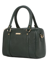 Load image into Gallery viewer, Women Green Texture Leather Structured Bag
