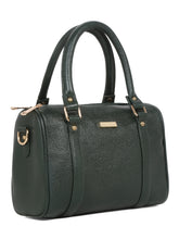 Load image into Gallery viewer, Women Green Texture Leather Structured Bag
