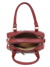 Load image into Gallery viewer, Women Red Texture Leather Structured Bag
