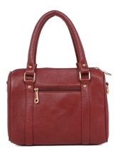 Load image into Gallery viewer, Women Red Texture Leather Structured Bag
