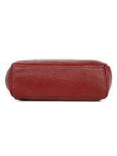 Load image into Gallery viewer, Women Red Texture Leather Handheld Bag
