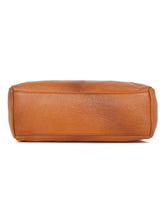 Load image into Gallery viewer, Women Tan Texture Leather Handheld Bag
