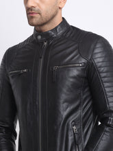 Load image into Gallery viewer, Teakwood Genuine Leathers Men&#39;s Jacket (Black)
