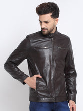 Load image into Gallery viewer, Teakwood Genuine Leathers Men&#39;s Jacket (Brown)
