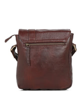 Load image into Gallery viewer, Leather Men&#39;s Asymmetrical Messenger Bag
