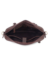 Load image into Gallery viewer, Teakwood Leather Brown Medium Laptop Bag
