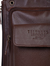 Load image into Gallery viewer, Teakwood Men&#39;s Genuine Leather Cross Body Messenger Brown Bag
