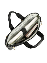 Load image into Gallery viewer, Unisex Black Leather taxtured laptop Bag
